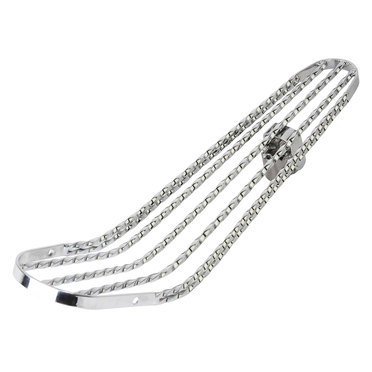 Lowrider Square Twisted Seat Chrome.