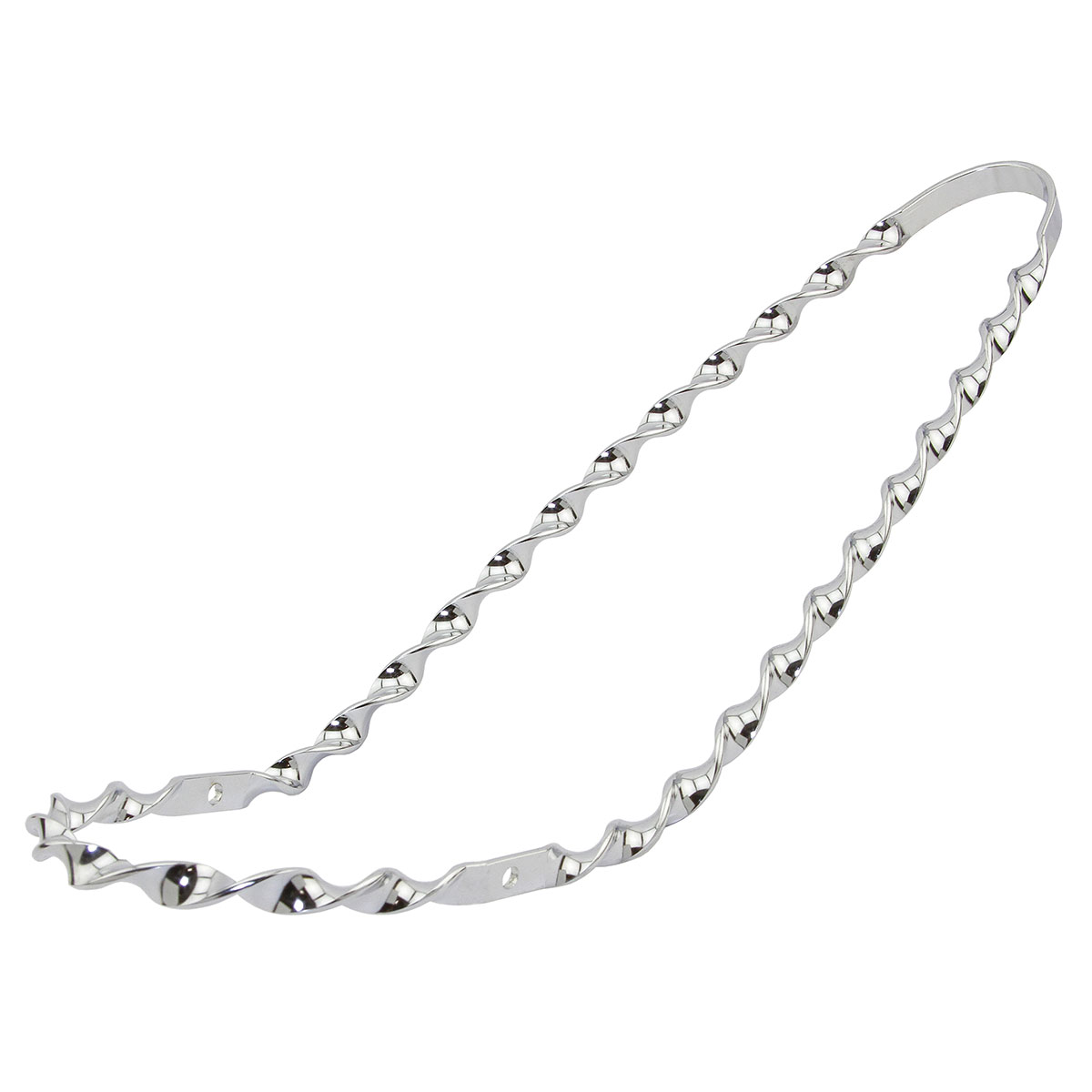 Lowrider Flat Twisted Banana Seat Trim Chrome.