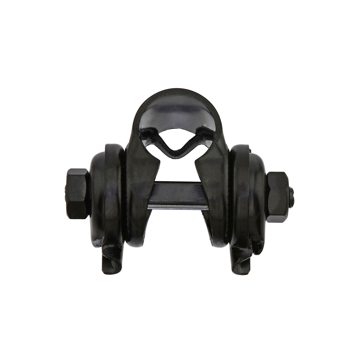 Saddle Clamp Single Rail Black.