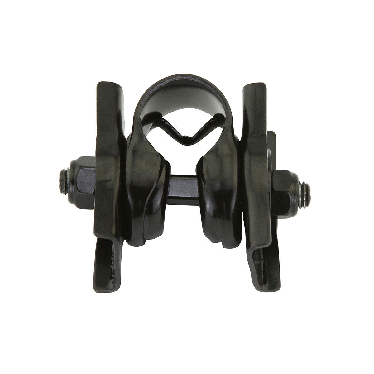 Saddle Clamp Double Rail Black.