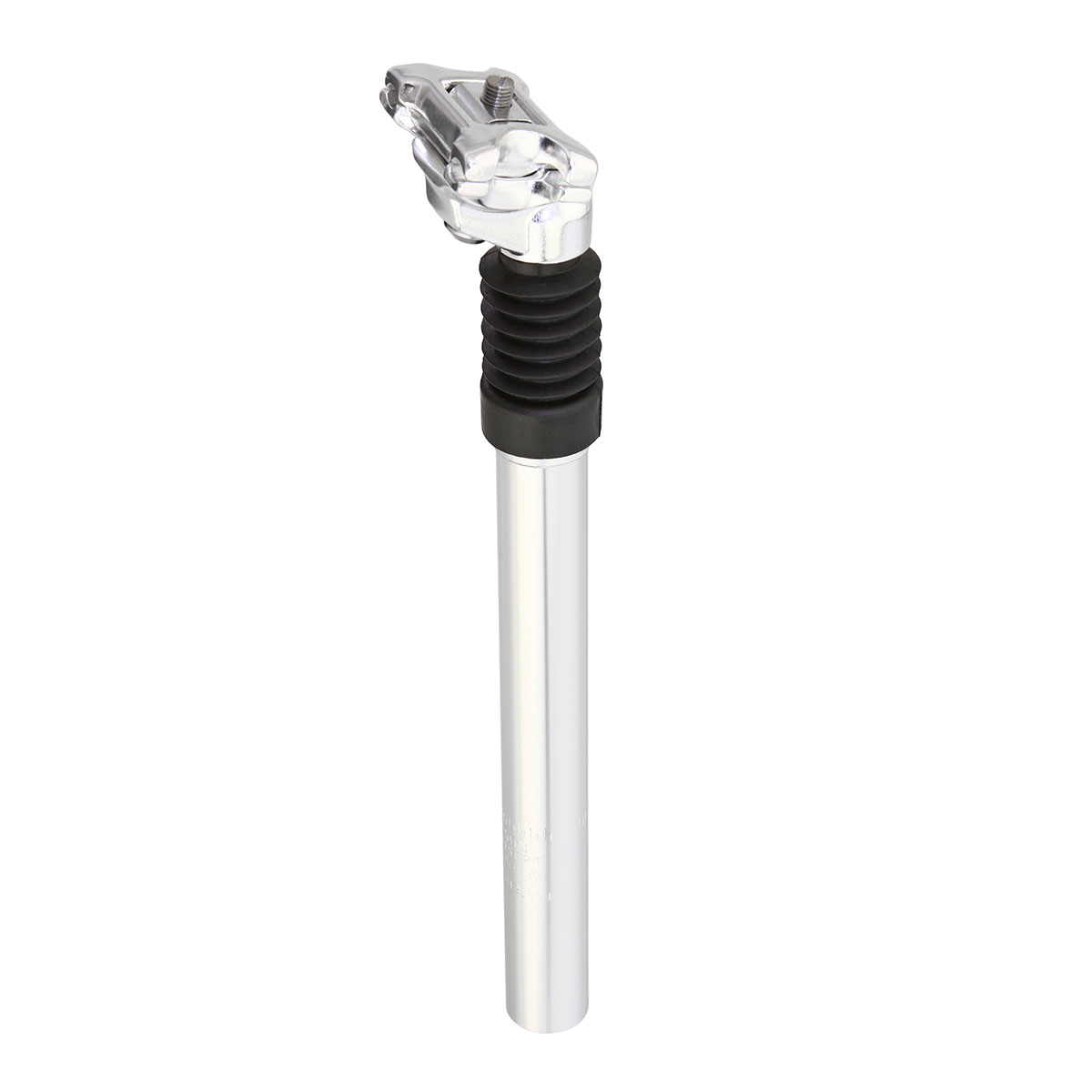 Alloy Suspension Micro Adjust Seatpost 25.4 x 350mm Silver.