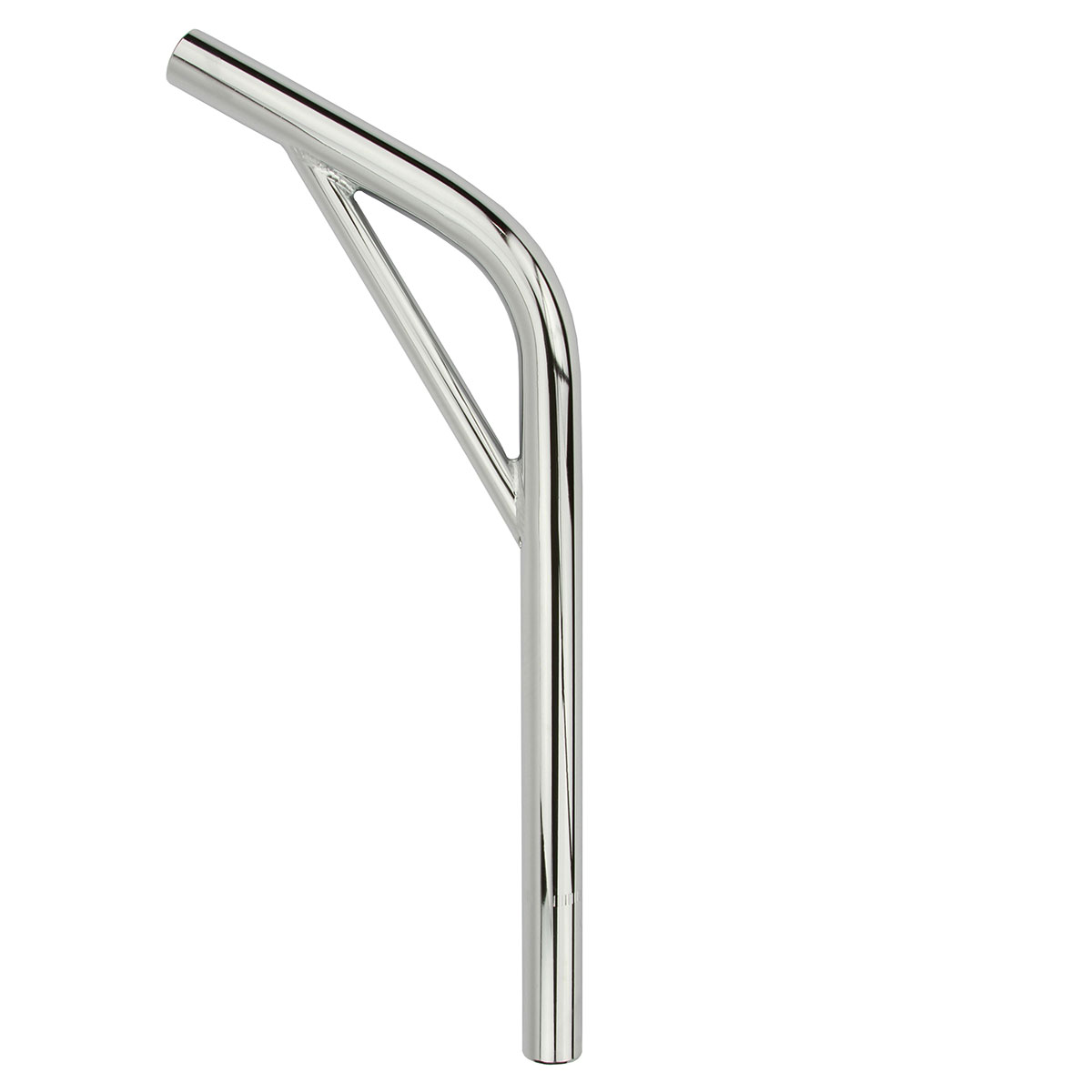 Steel Seatpost Pilar 22.2 x 400mm Lay-Back W/Support Chrome.