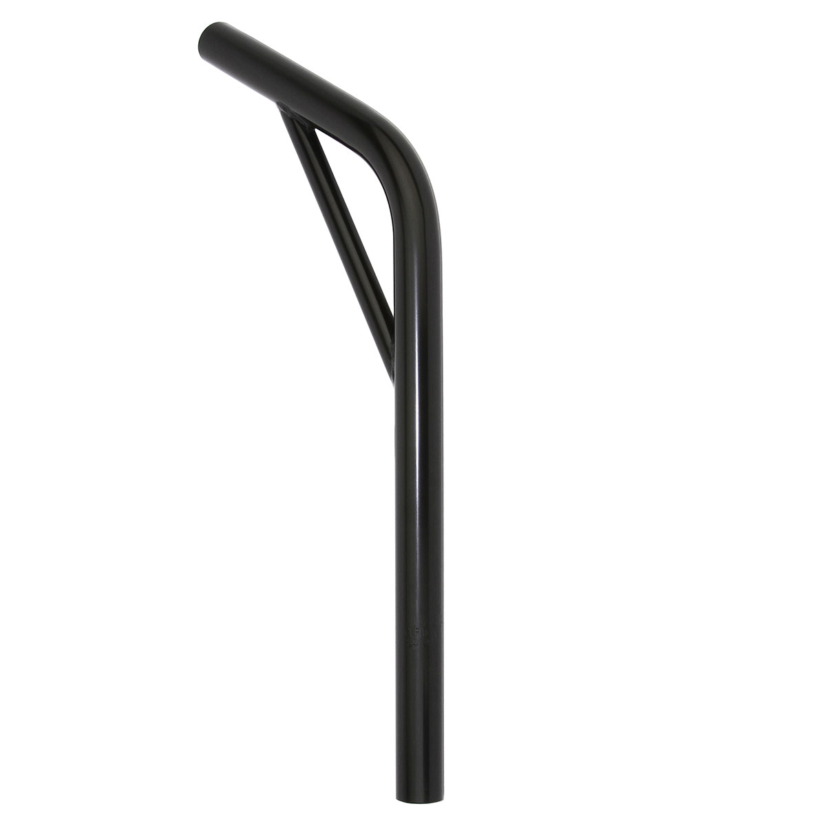 Steel Seatpost Pilar 22.2 x 400mm Lay-Back W/Support Black.