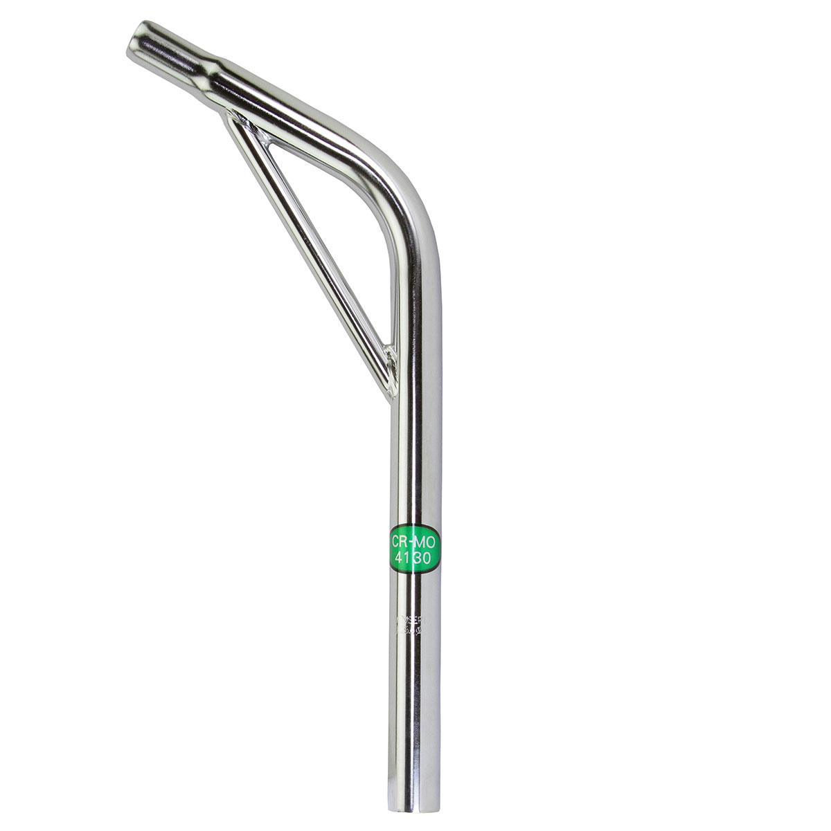 Cro-Mo Seatpost Pilar 25.4 x 400mm Lay-Back W/Support Chrome.