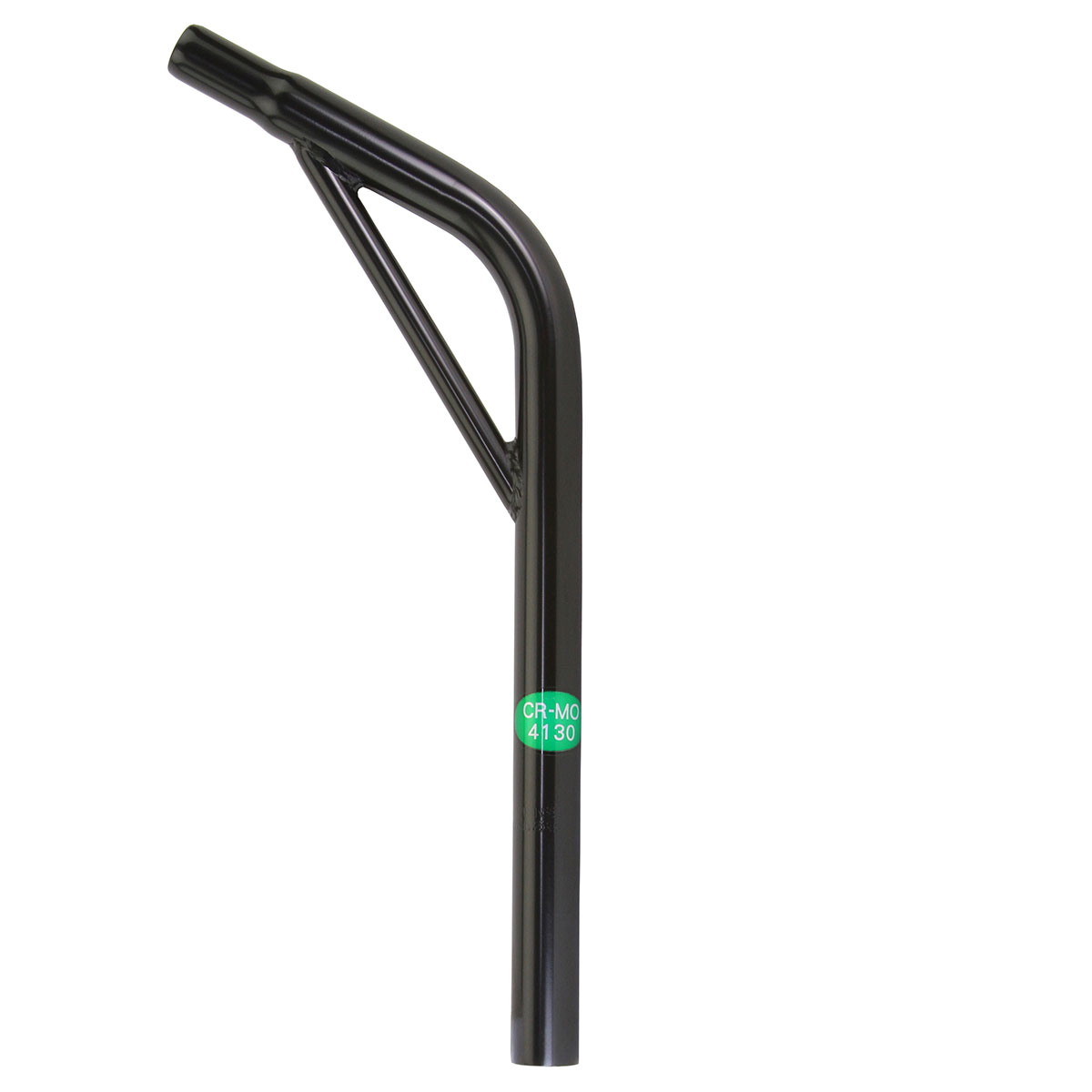 Cro-Mo Seatpost Pilar 25.4 x 400mm Lay-Back W/Support Black.