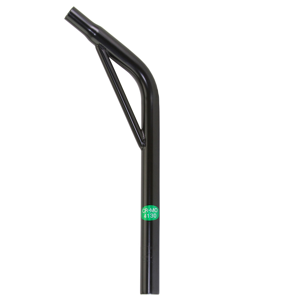Cro-Mo Seatpost Pilar 27.2 x 400mm Lay-Back W/Support Black.