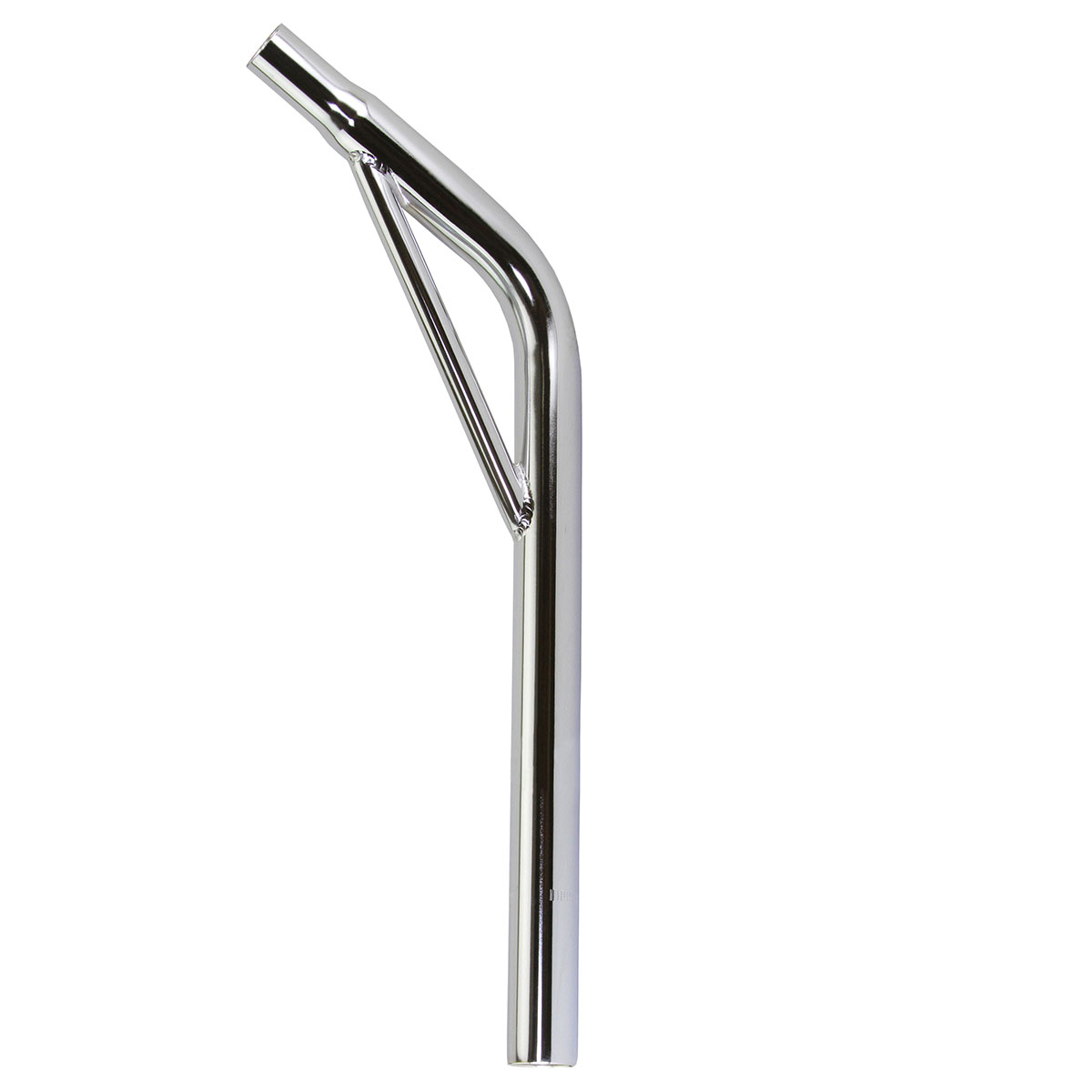 Steel Seatpost Pilar 27.2 x 400mm Lay-Back W/Support Chrome.