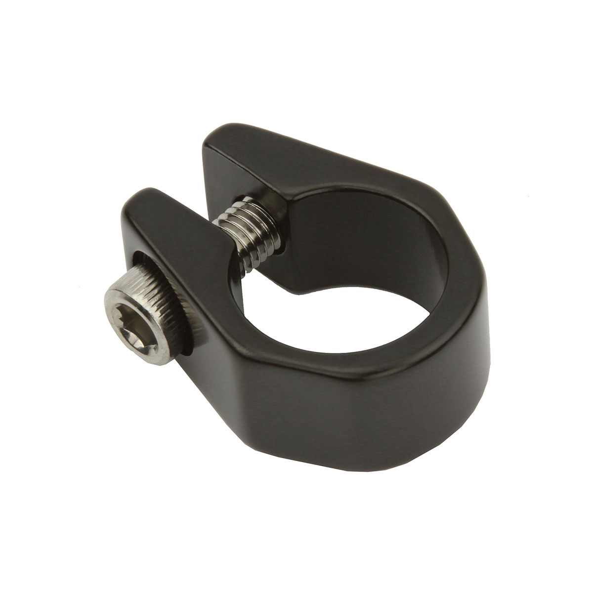 Alloy Seatpost Clamp Outer Diameter 25.4mm Black.