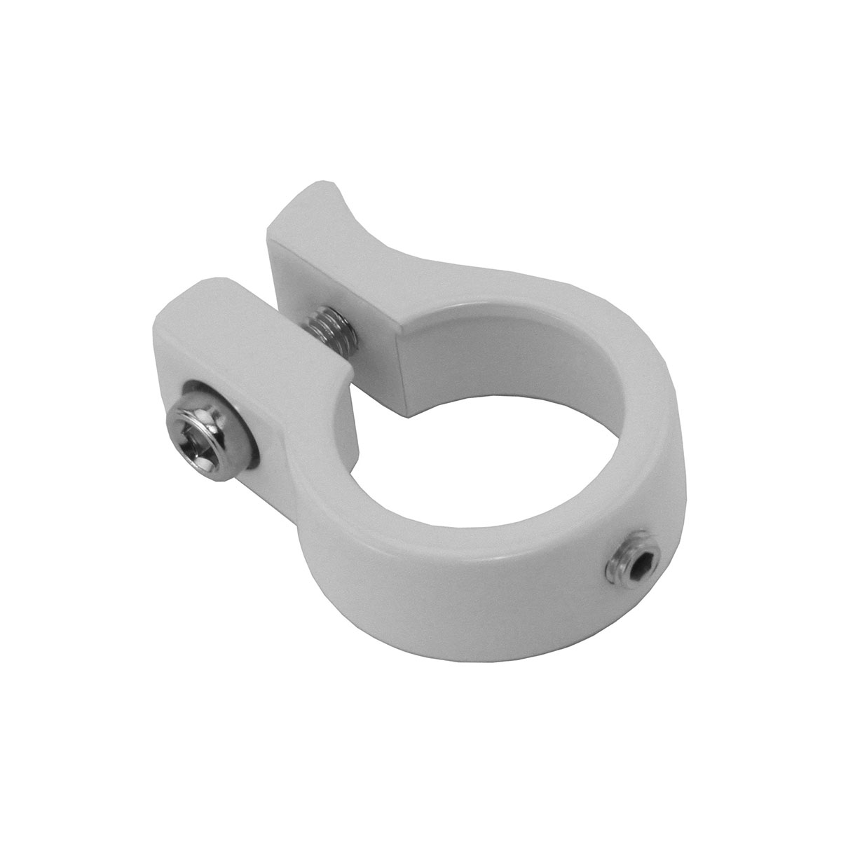 Alloy Seatpost Clamp Outer Diameter 25.4mm 322 White.