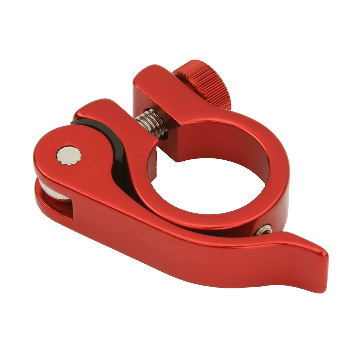 Alloy Seatpost Clamp Outer Diameter 25.4mm W/QR Red.