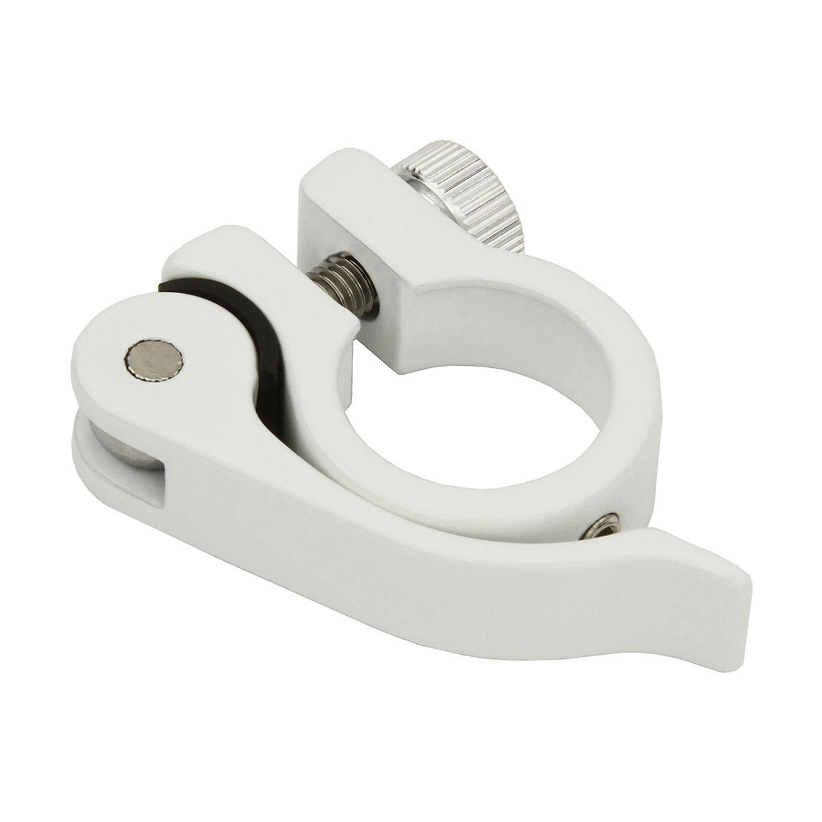 Alloy Seatpost Clamp Outer Diameter 25.4mm W/QR White.