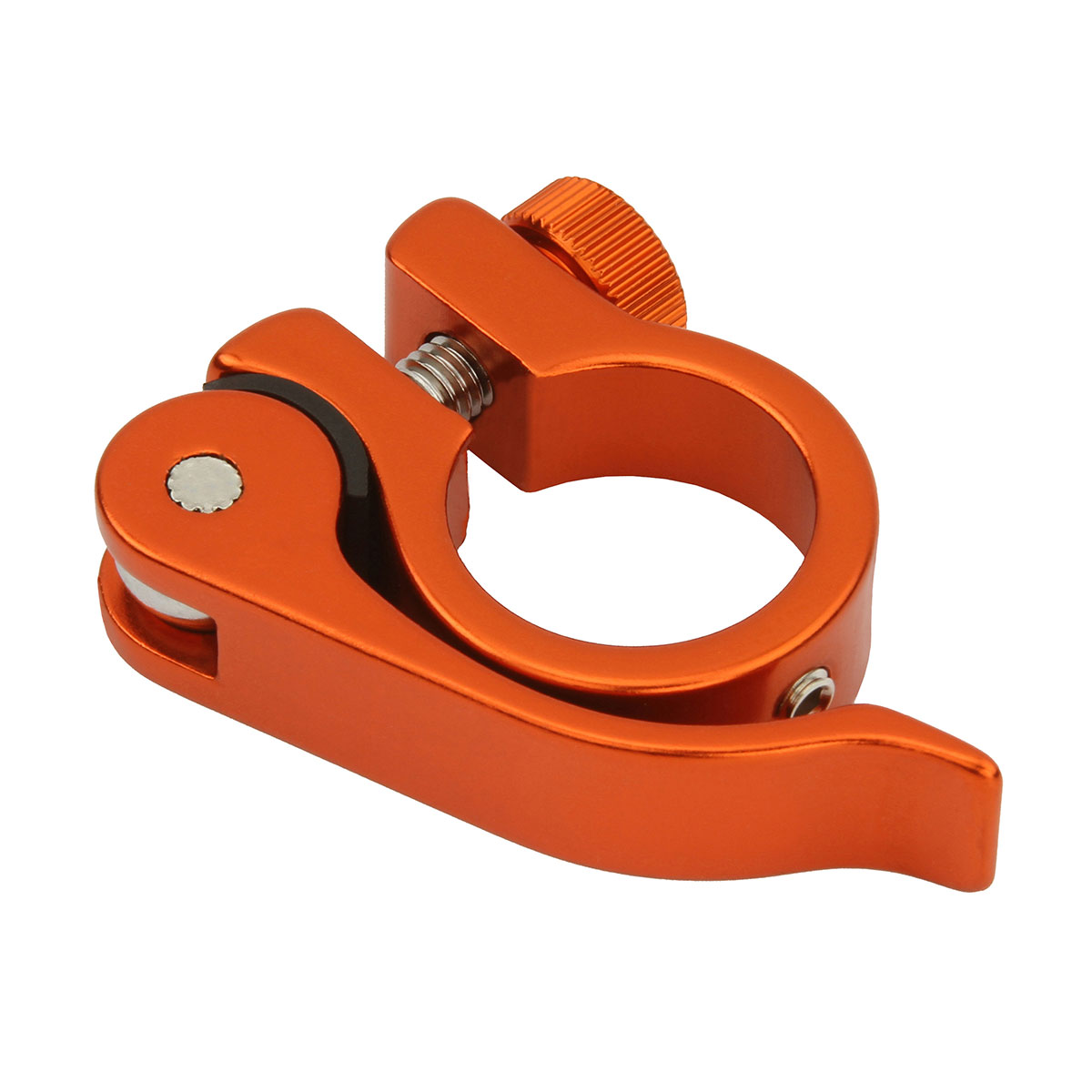 Alloy Seatpost Clamp Outer Diameter 25.4mm W/QR Orange.
