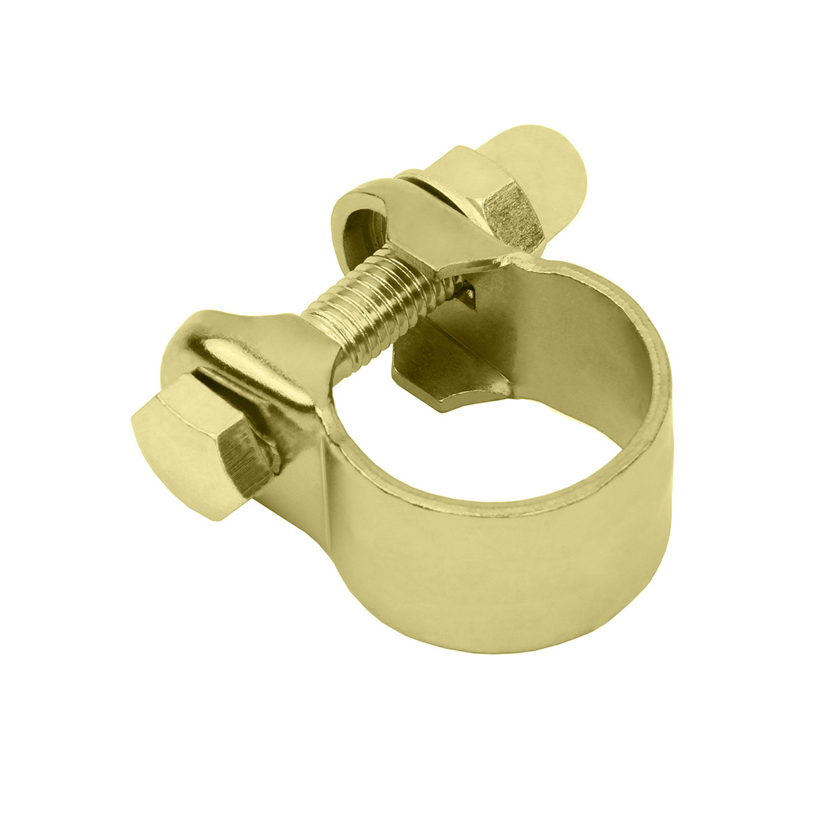 Steel Seatpost Clamp Outer Diameter 28.6mm Gold.