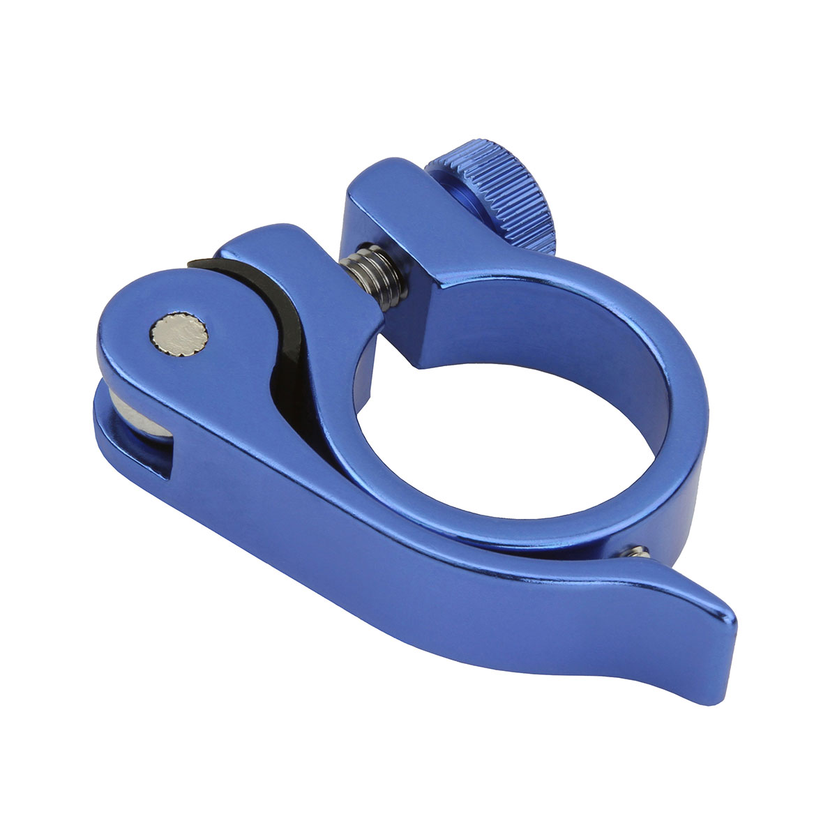 Alloy Seatpost Clamp Outer Diameter 28.6mm W/QR Blue.