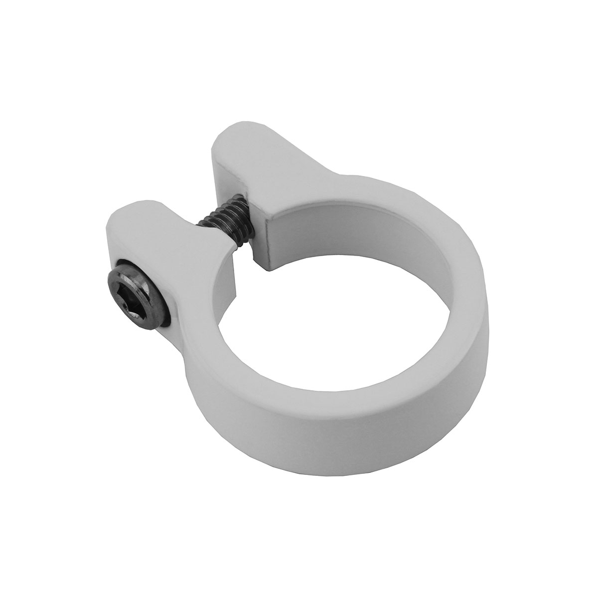 Alloy Seatpost Clamp Outer Diameter 31.8mm White.