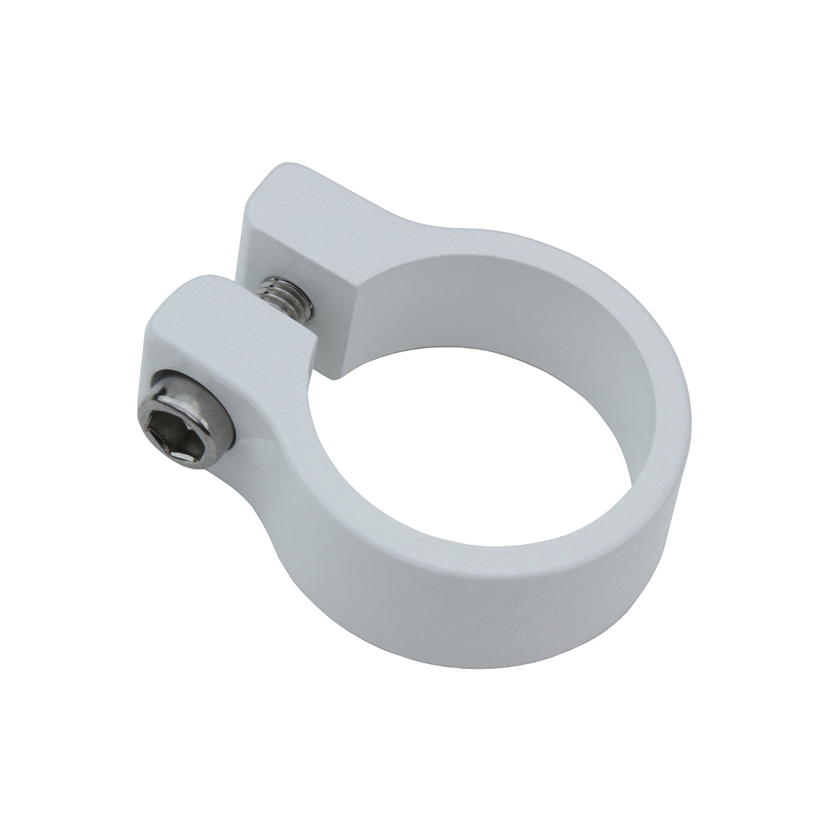Alloy Seatpost Clamp Outer Diameter 34.9mm White.