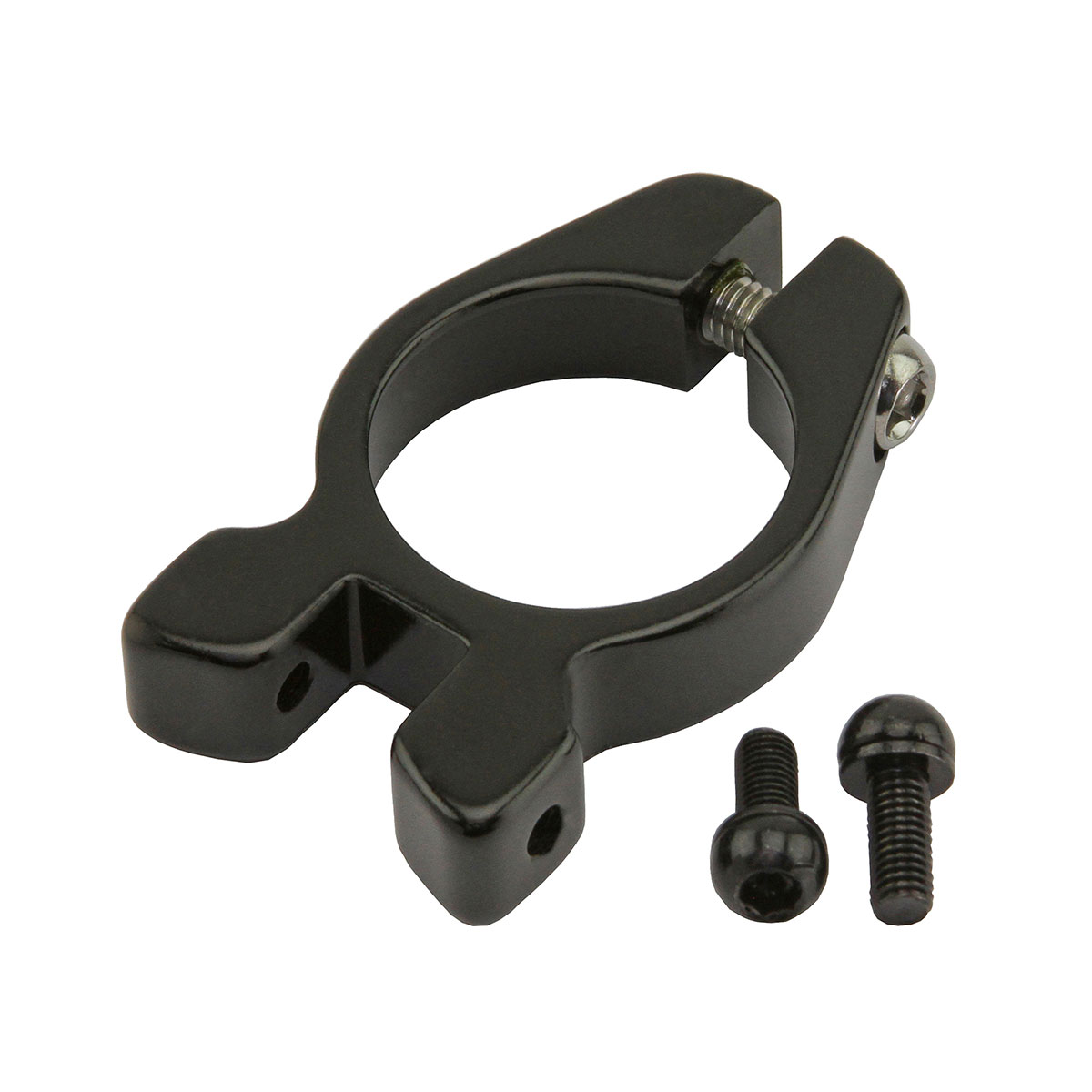 Alloy Seatpost Clamp Rear Rack Mount 34.9 mm Black.