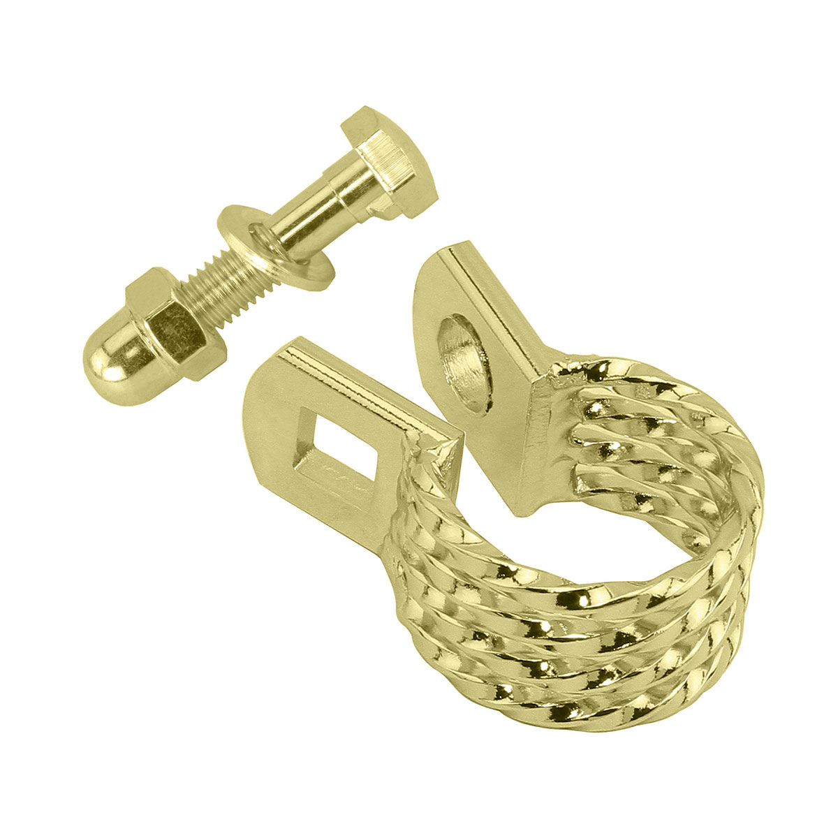Lowrider Twisted Seatpost Clamp W/Bolt Outer Diameter 25.4mm 600 Gold.
