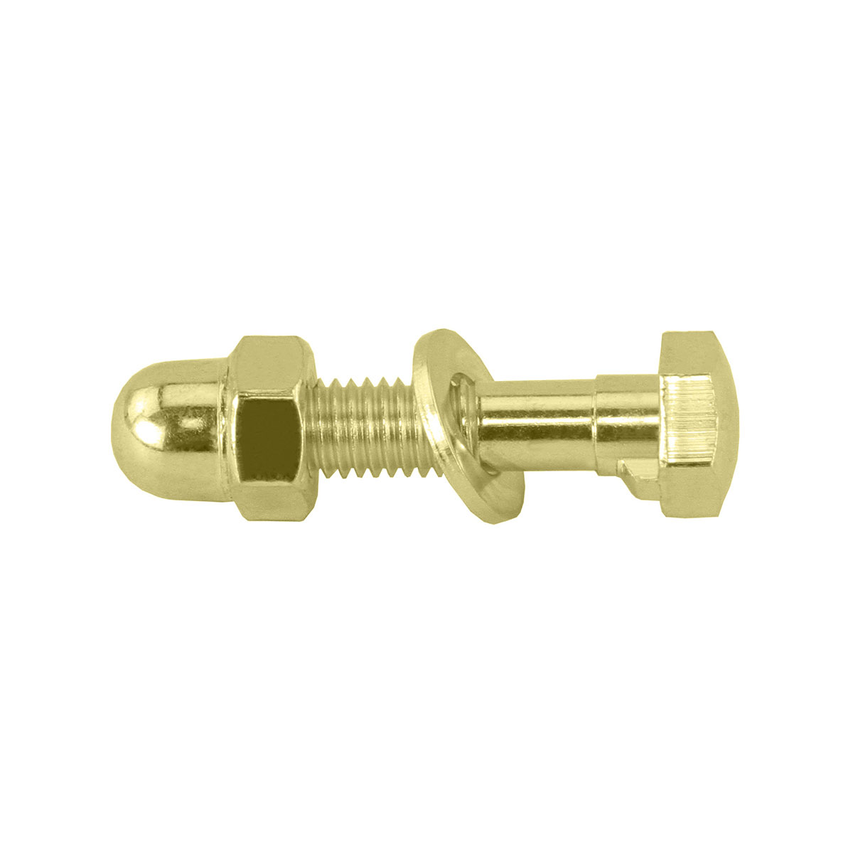 Seatpost Binder Bolt & Nut Hex Head Gold.