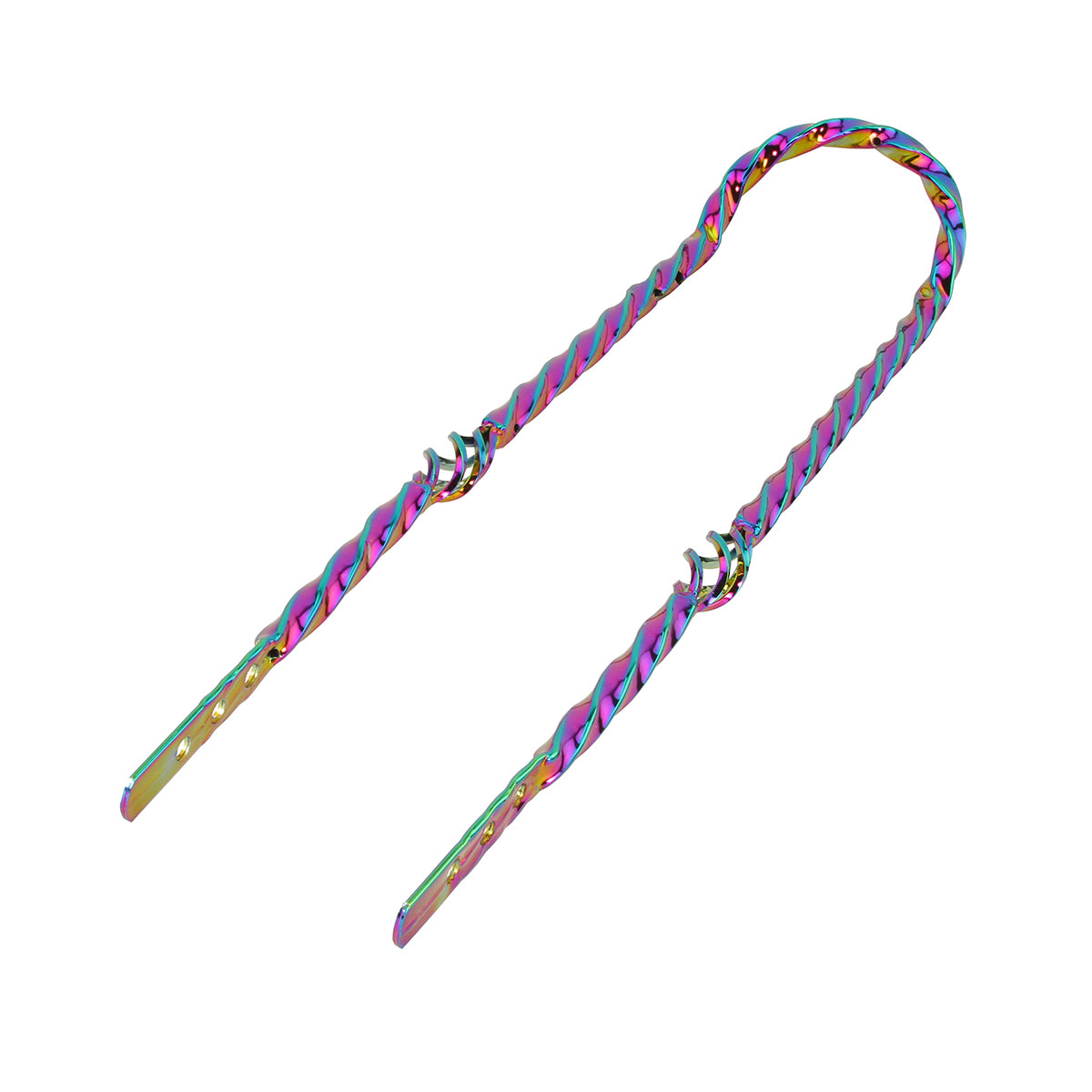 Twisted Square Cage Short Back 24 Sissy Bar Oil Slick.