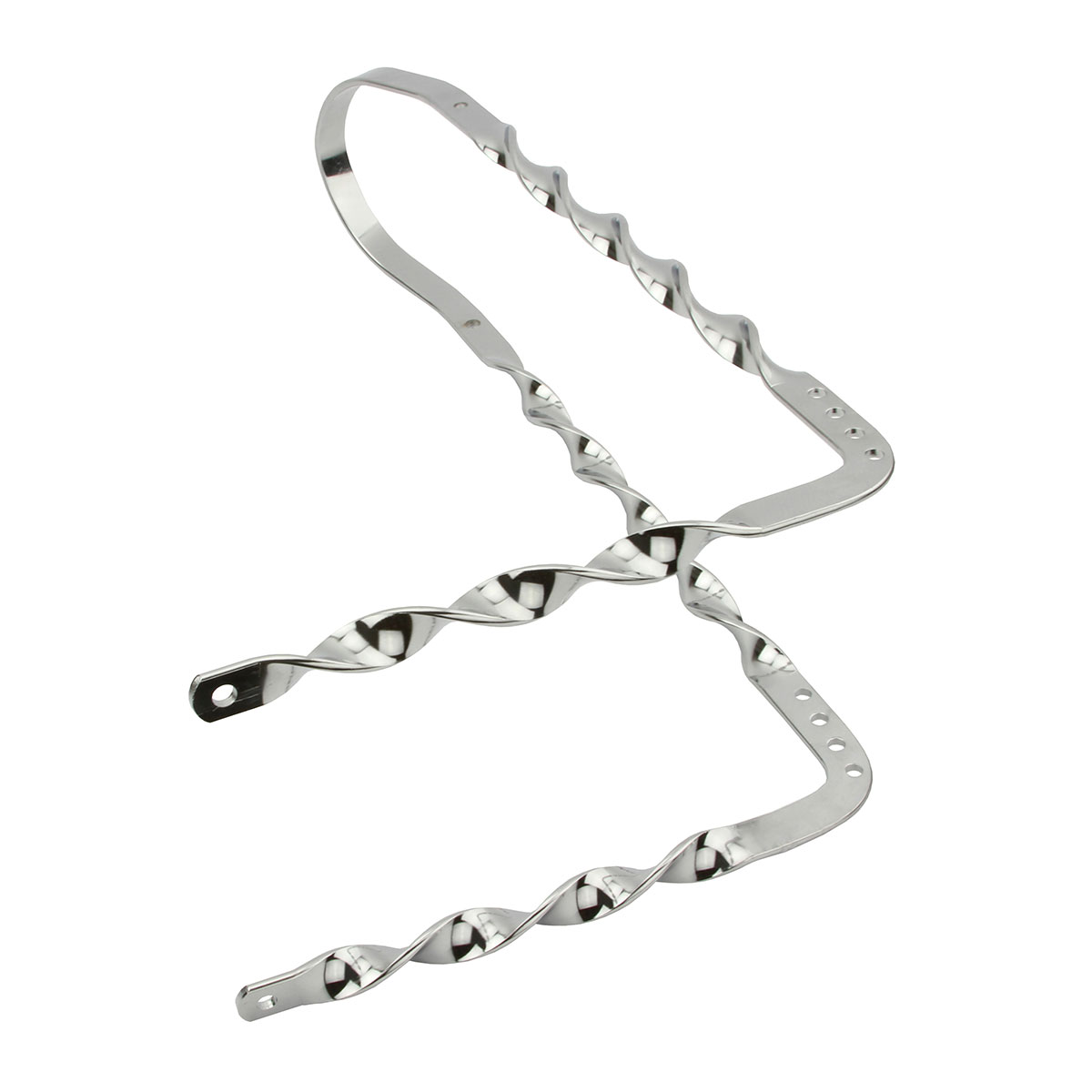Twisted Flat 21 Sissy Bar 90/Degrees Bar Chrome.