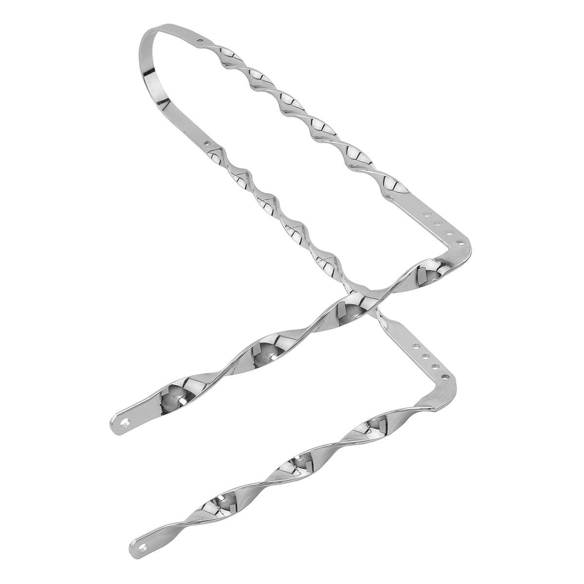 Twisted Flat 26 Sissy Bar 90/Degrees Chrome.