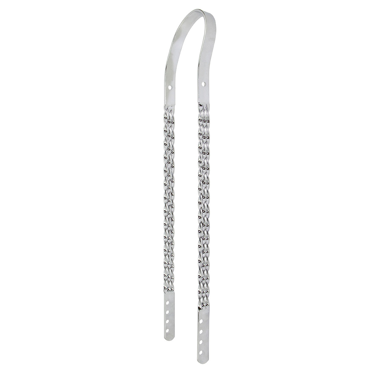 Triple Twisted Flat Sissy Bar Chrome.
