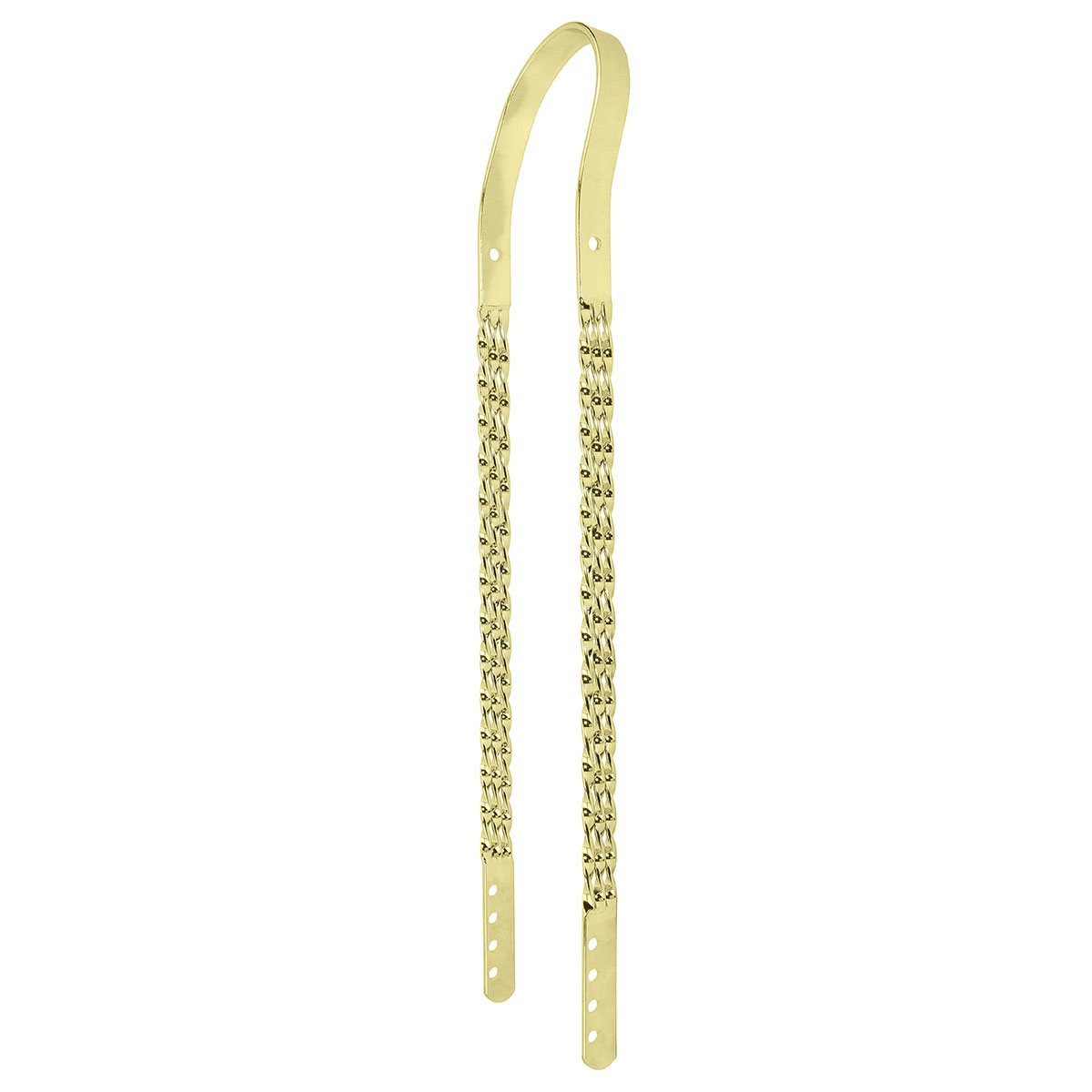 Triple Twisted Flat Sissy Bar Gold.