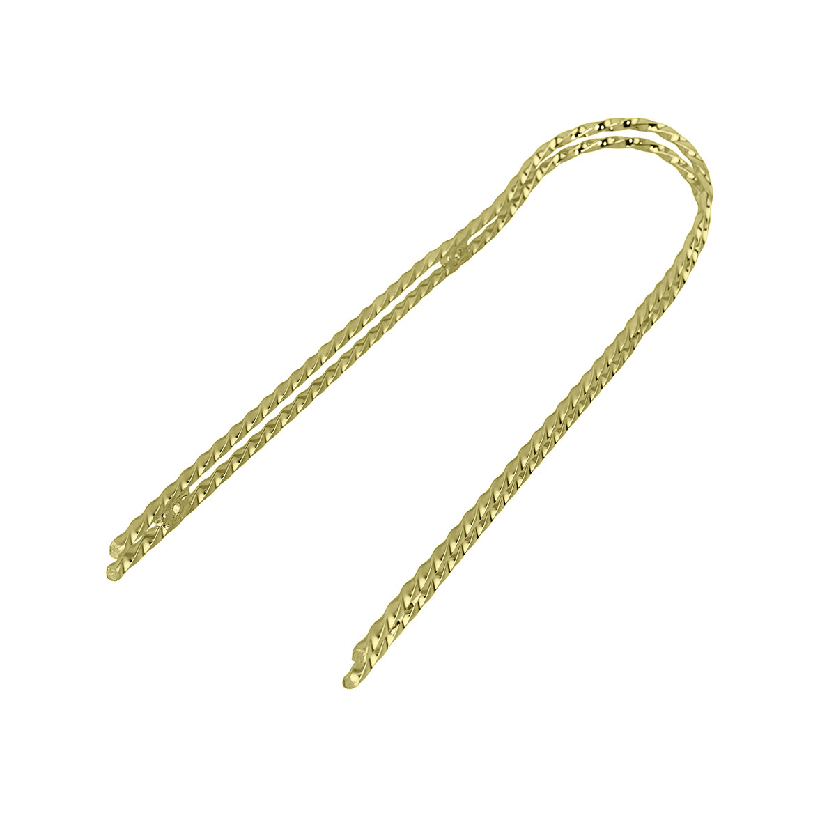 Double Twisted Square Sissy Bar Gold.