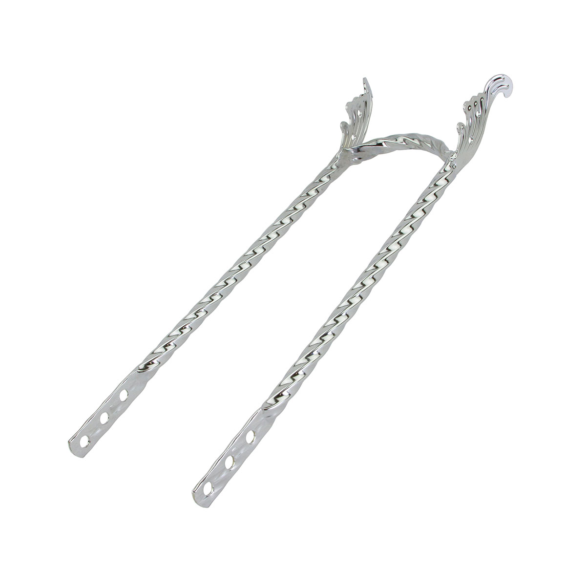 Wing Twisted Square 24 Sissy Bar Chrome.