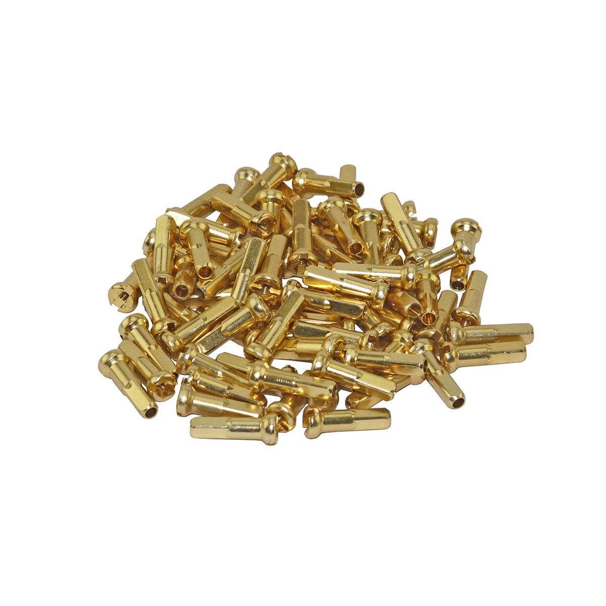 Alloy Spokes Nipples/16mm 14g Gold Pack of 72.