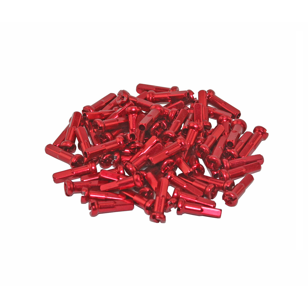 Alloy Spokes Nipples/16mm 14g Red Pack of 72.