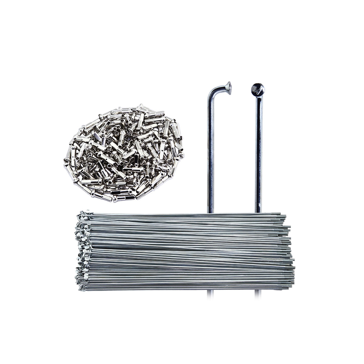 Spoke 193mm 14g 16mm/Nipple Stainless Steel Chrome.