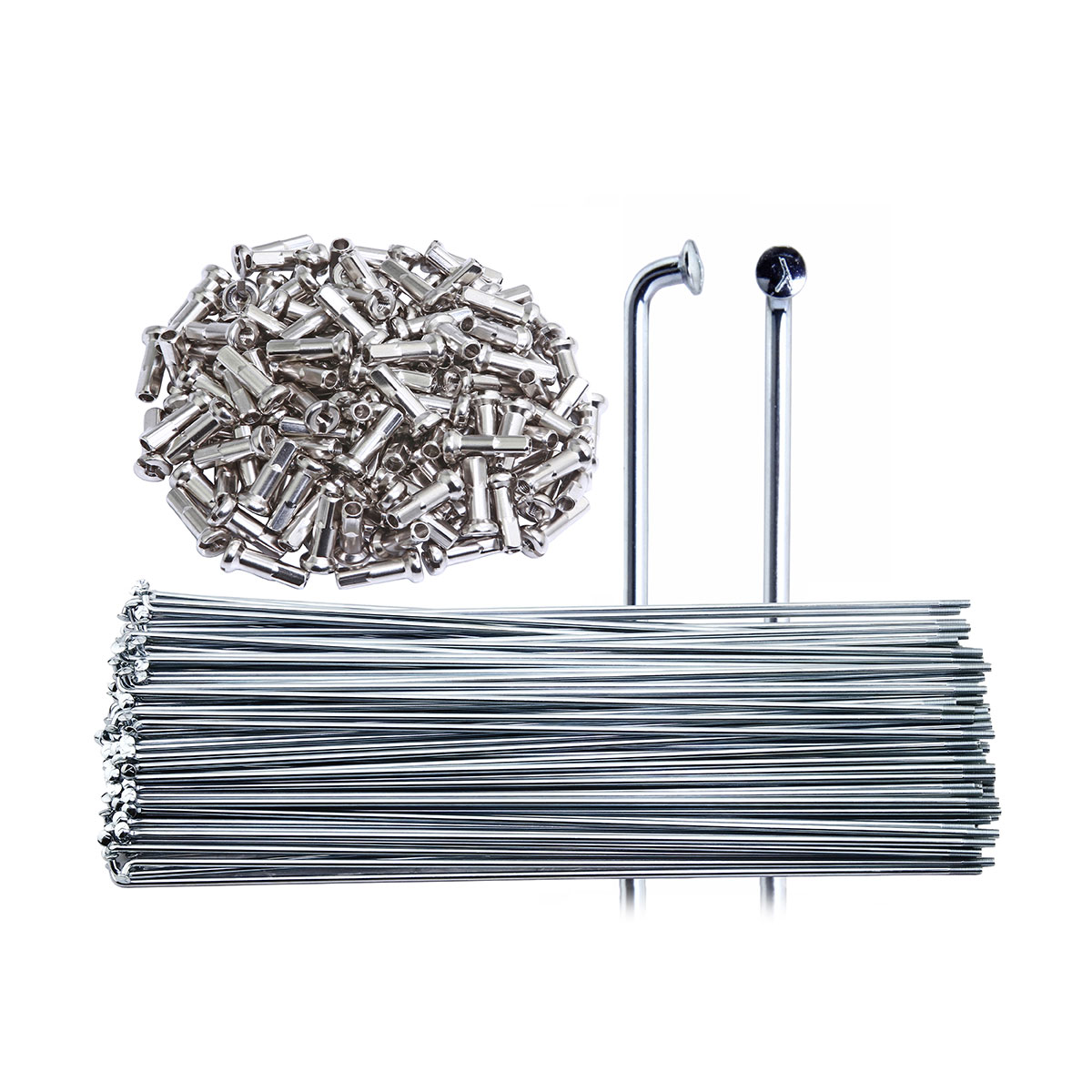 Spoke 243mm 12g 16mm/Nipple Stainless Steel Chrome.