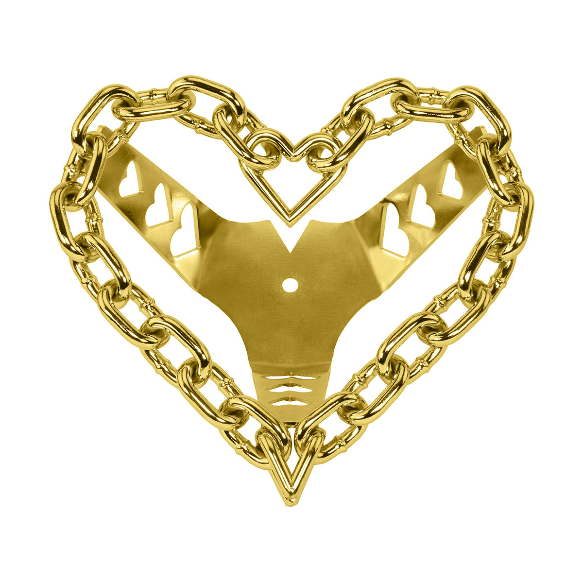 Sweet Heart Chain Steering Wheel Gold.