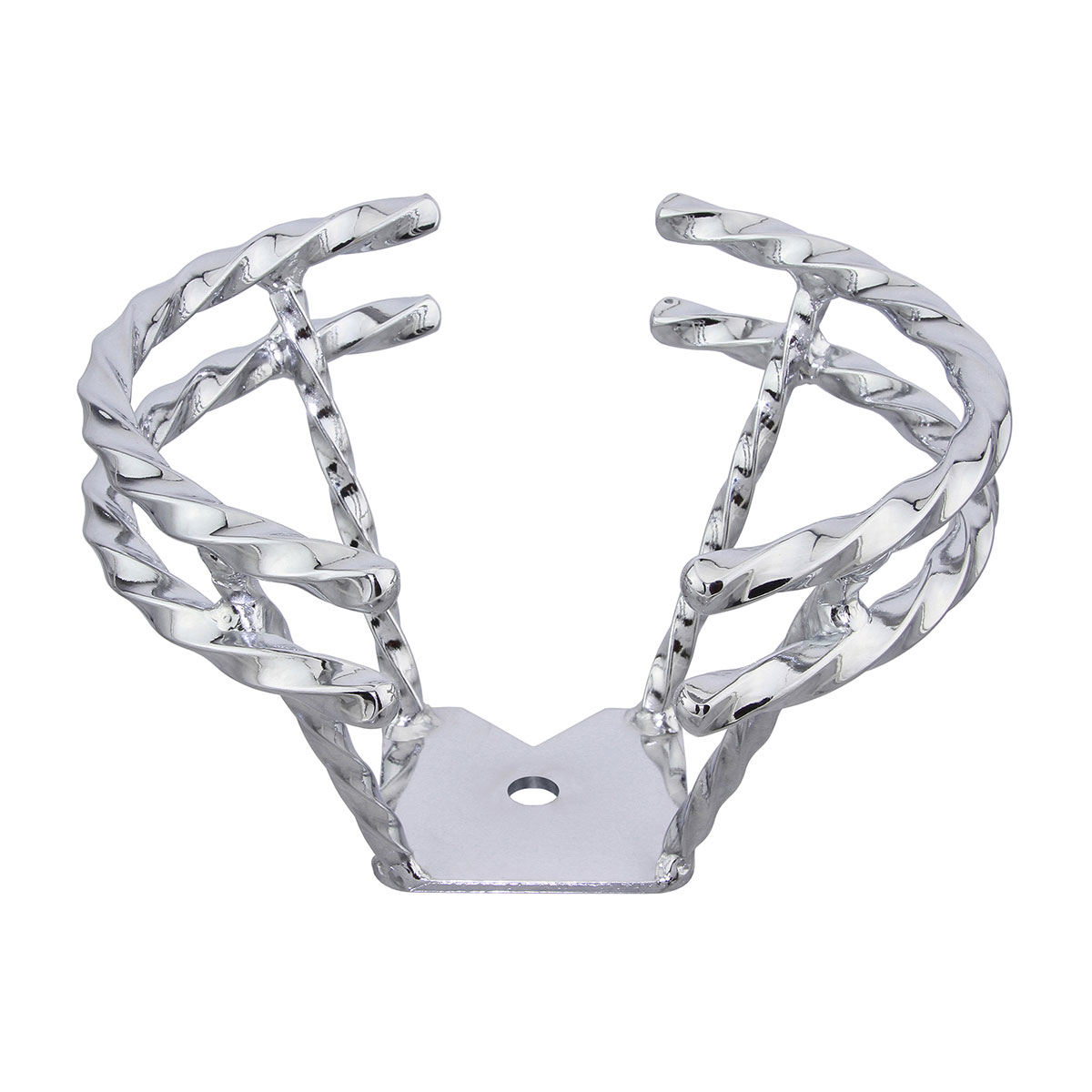 Half Double Twisted Straight Steering Wheel Chrome.