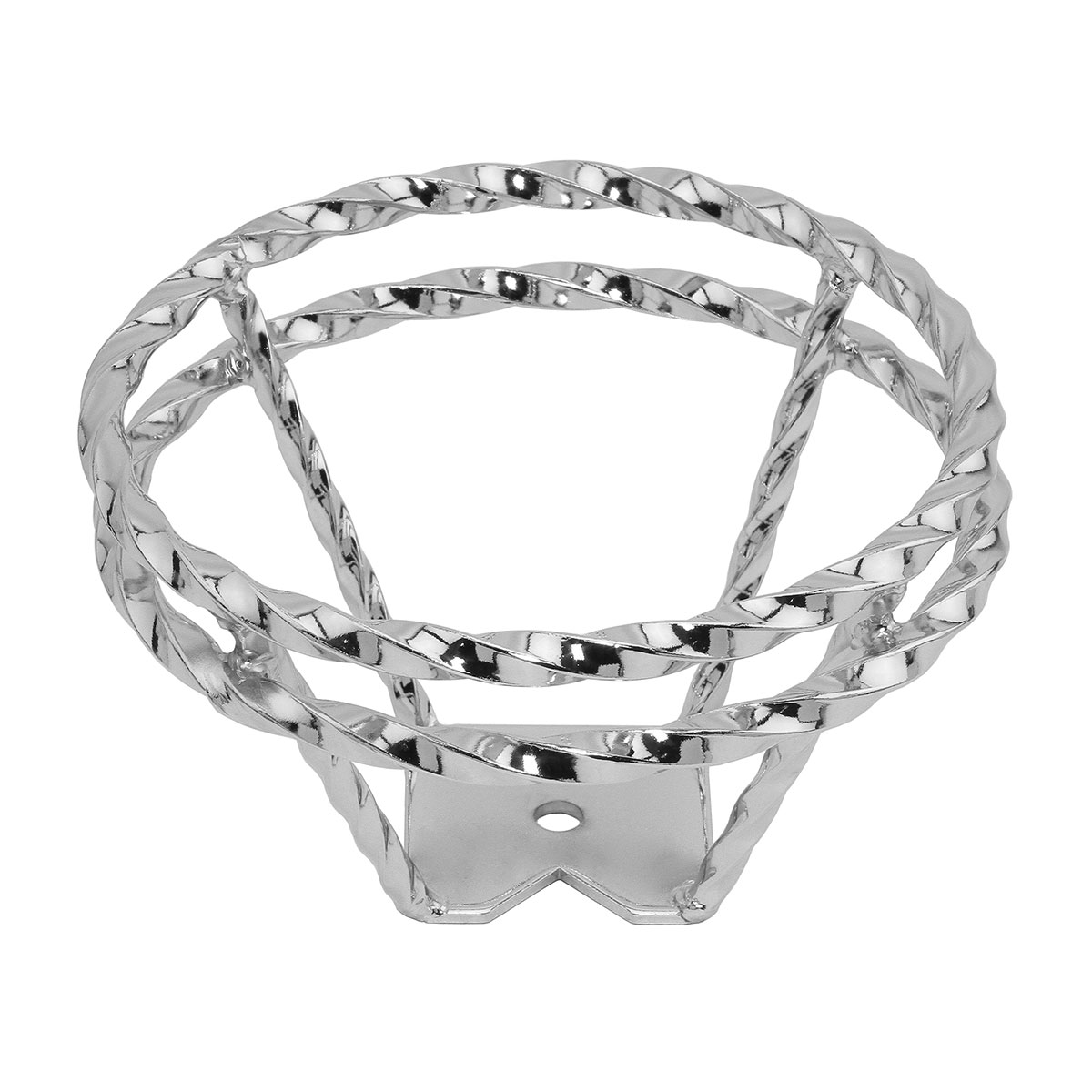 Full Double Twisted Straight Steering Wheel Chrome.