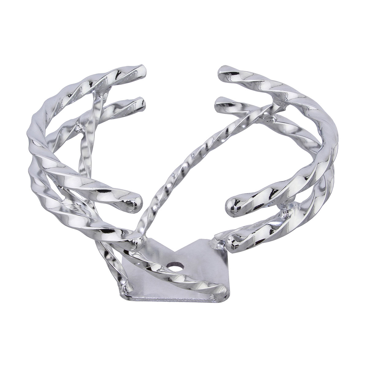 Half Double Twisted Swirl Steering Wheel Chrome.