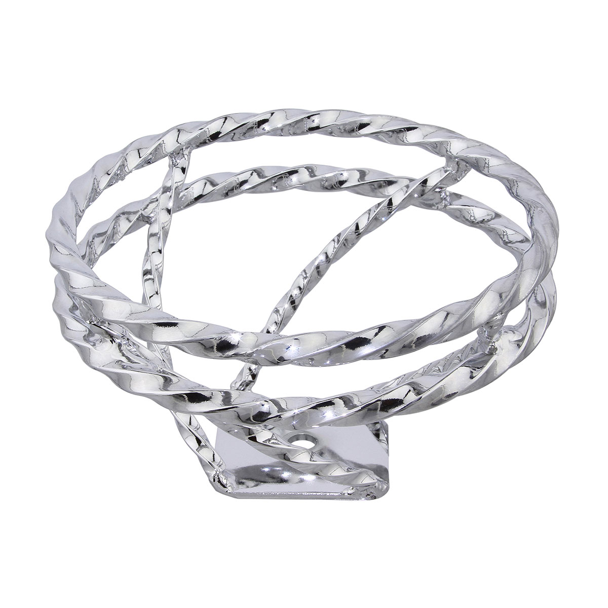 Full Double Twisted Swirl Steering Wheel Chrome.