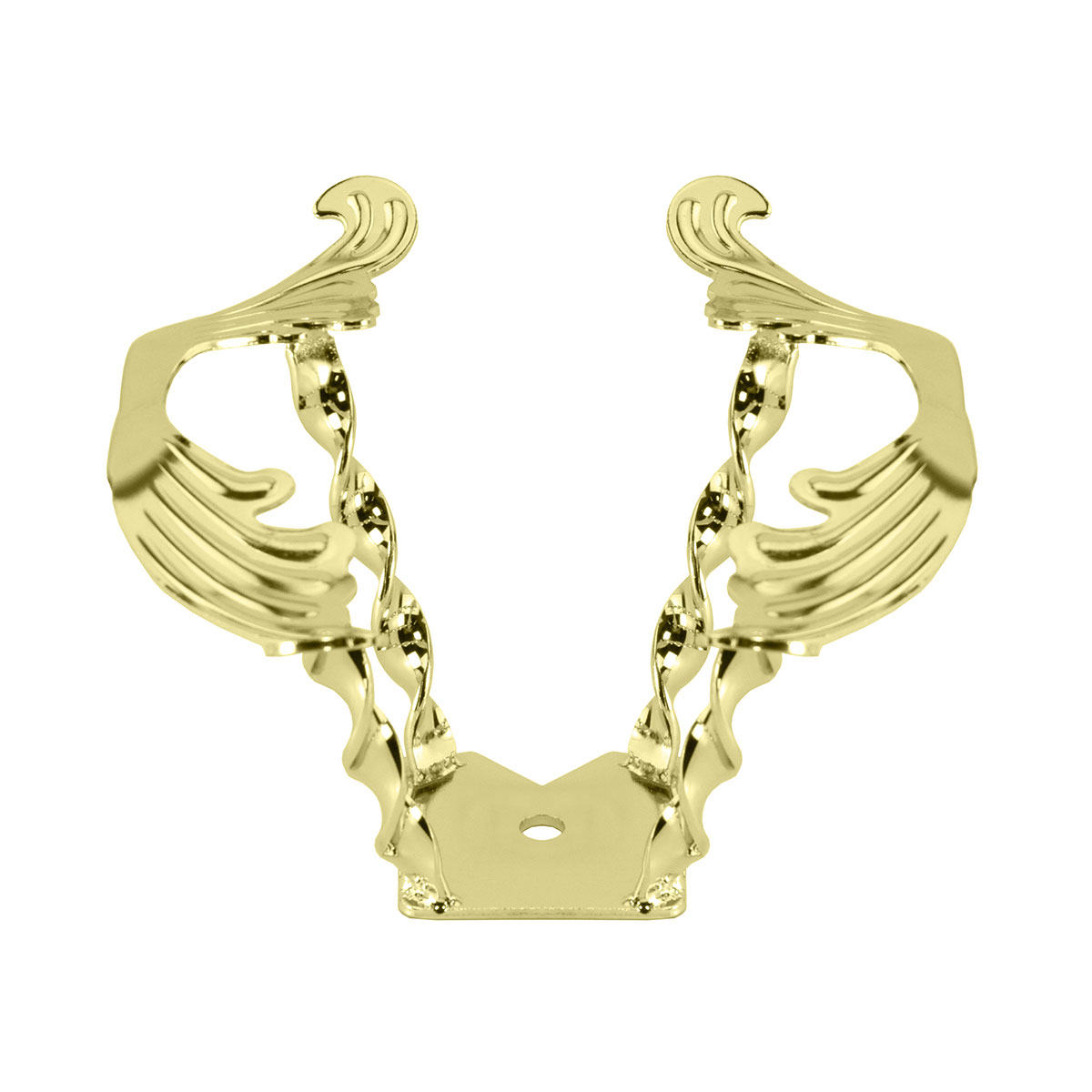 3D Wing Steering Wheel Gold.