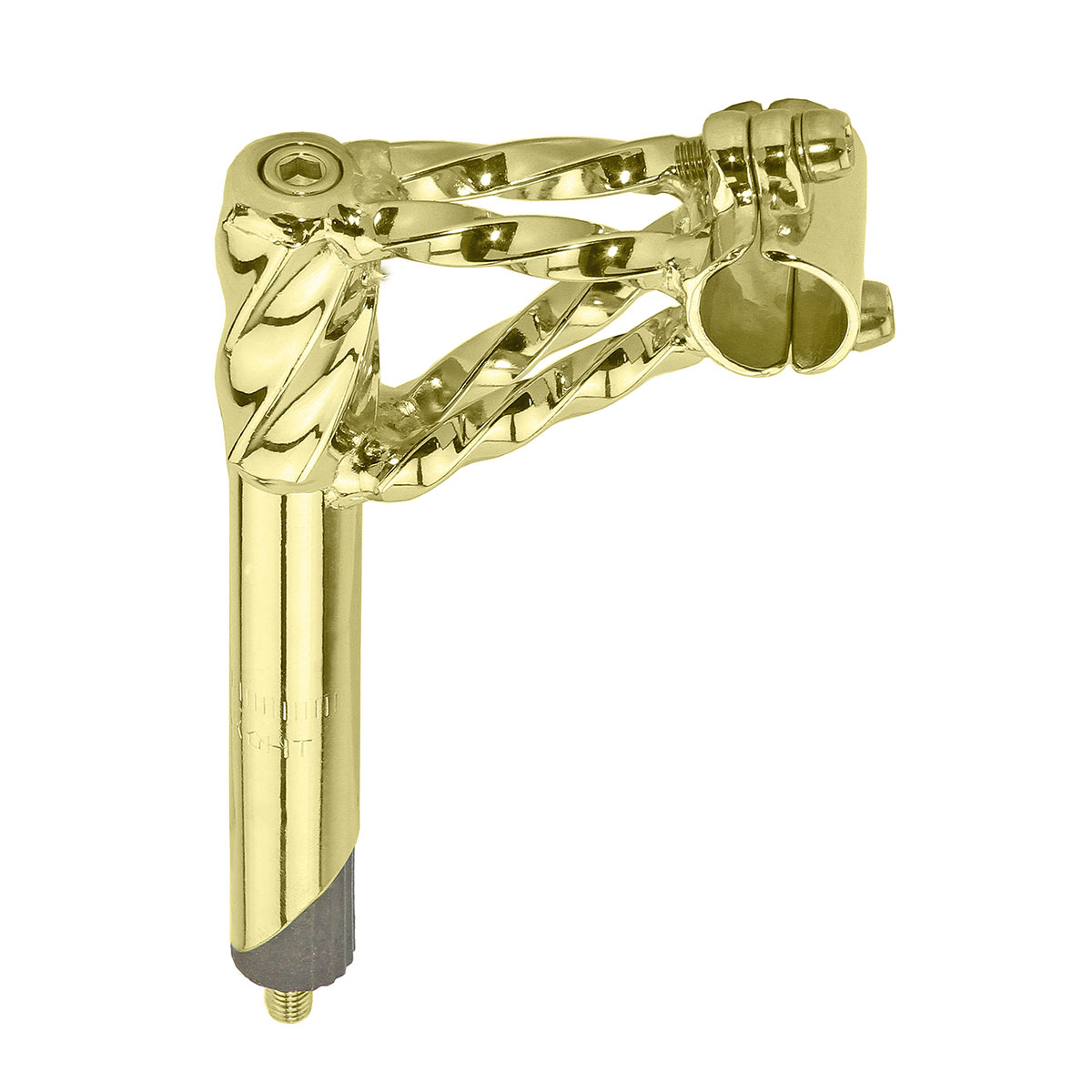 Double Twisted Lowrider Stem 22.2mm Gold.