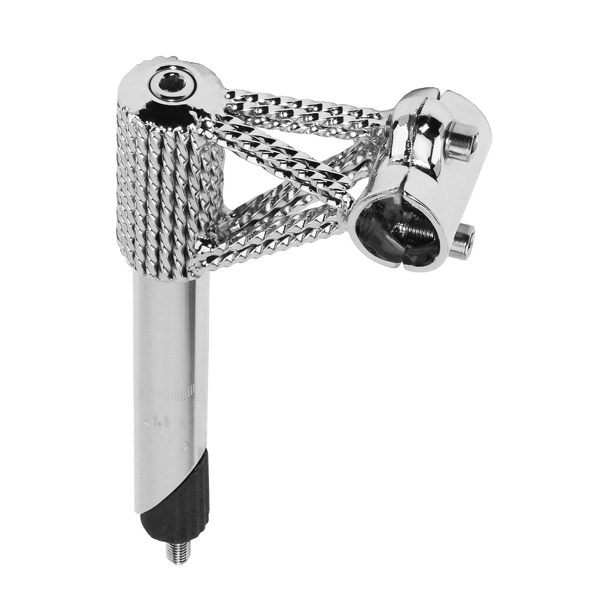 Quad Twisted Lowrider Stem 21.1mm Chrome.