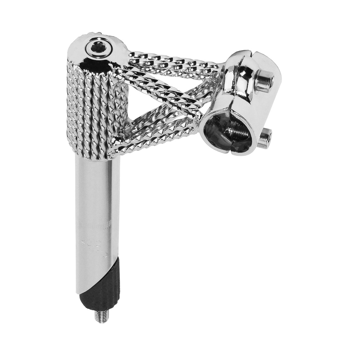 Quad Twisted Lowrider Stem 22.2mm Chrome.
