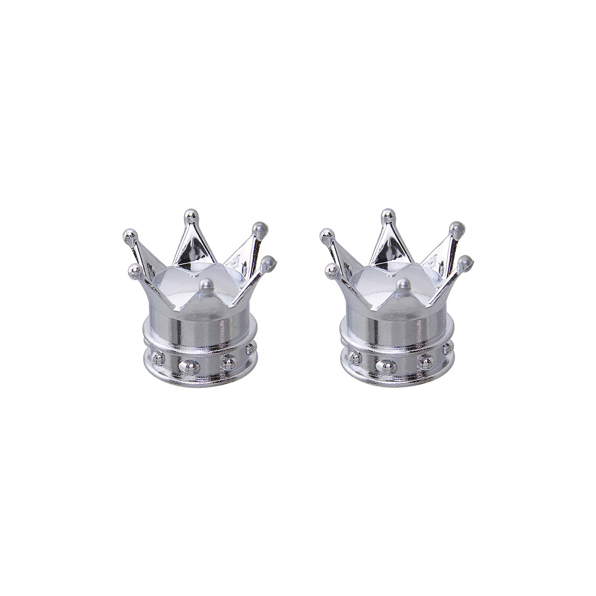 Crown Valve Caps Chrome Schrader Valve.