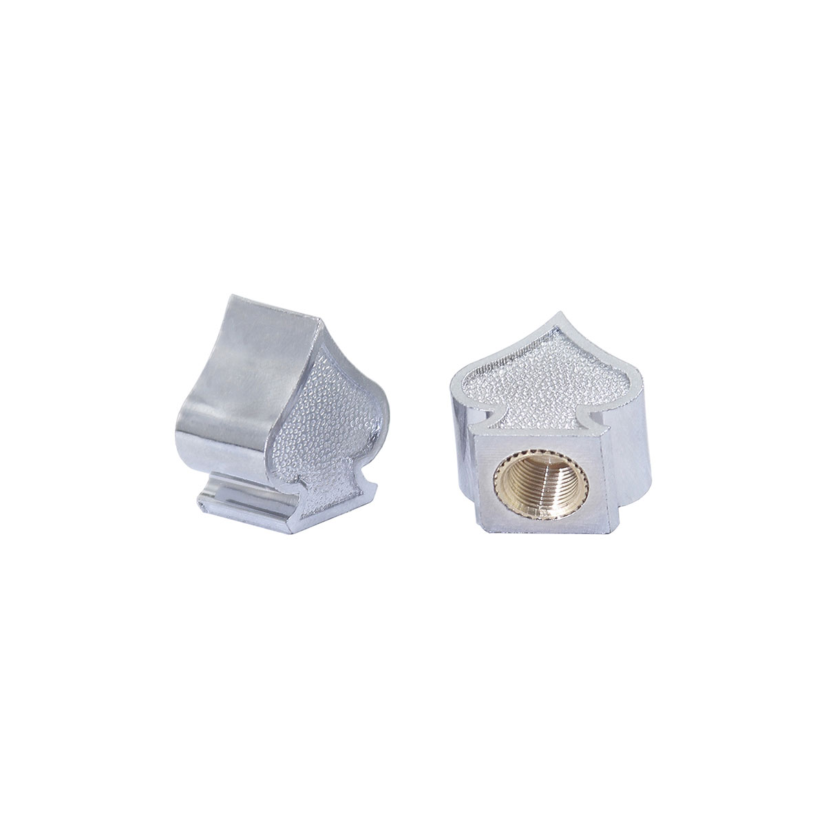 Spade Valve Caps Chrome Schrader Valve.