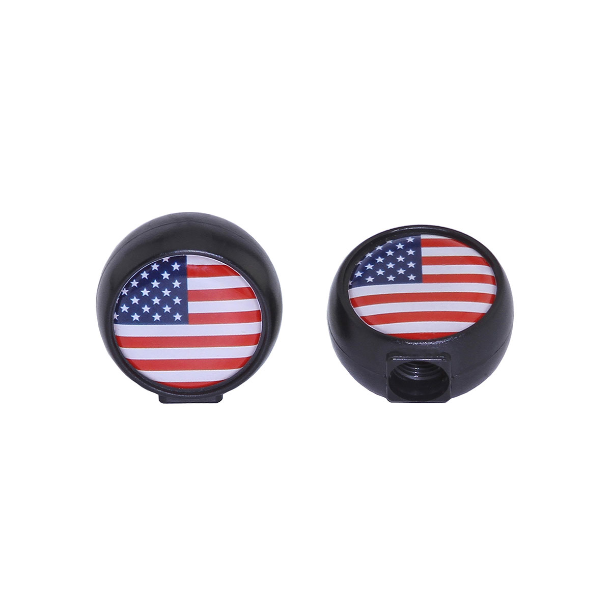 Flat US Flag Valve Caps Schrader Valve.