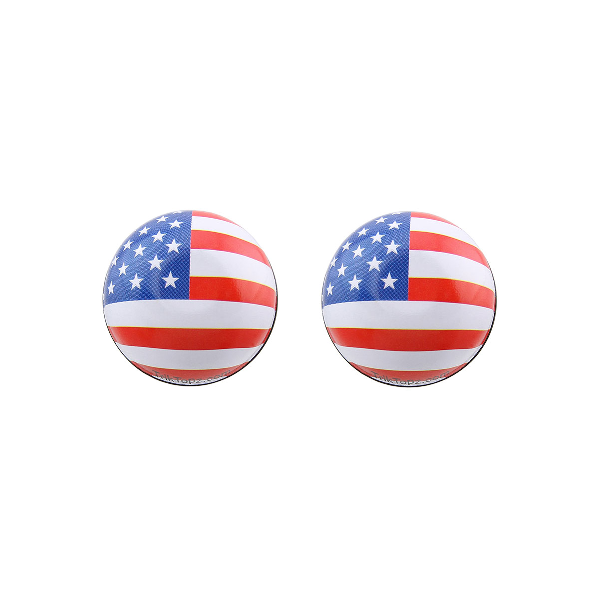 Round US Flag Valve Caps Schrader Valve.