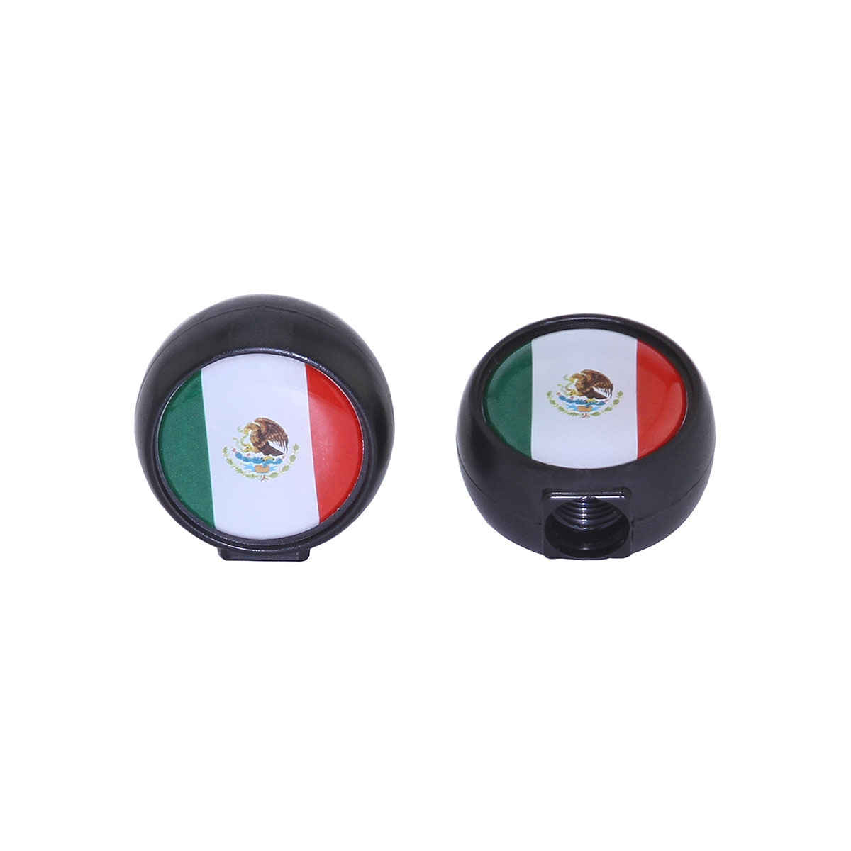 Flat Mexico Flag Valve Caps Schrader Valve.