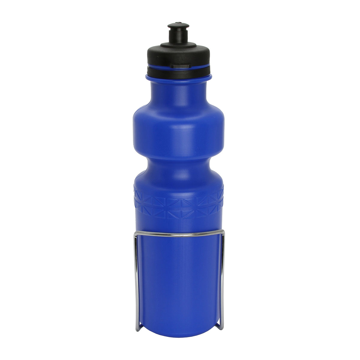 Water Bottle with Alloy Cage 28oz Blue.