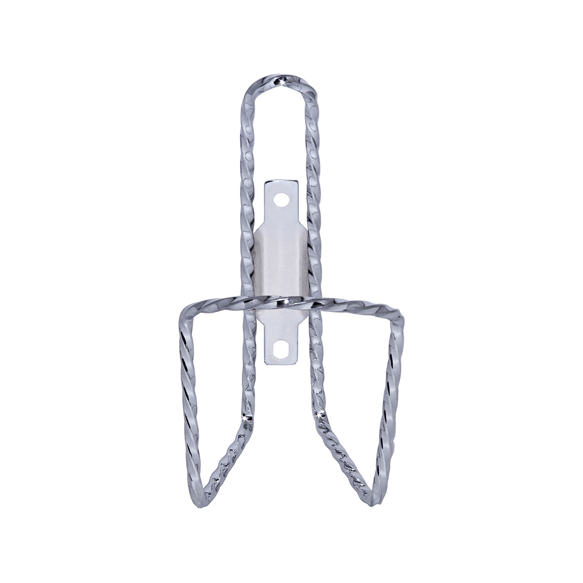 Vintage Lowrider Square Twisted Bottle Cage Chrome.